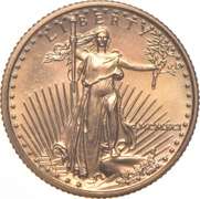 1991 $5 American Gold Eagle - 1/10 Oz. .999 Fine Gold