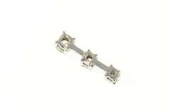 14K White Gold 0.48 Ctw Diamond Tiered Bar Statement Pendant