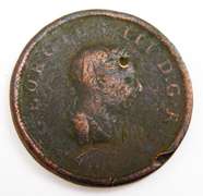 1806 Georgius III Great Britain 1/2 Cent Coin
