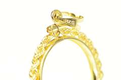 14K Yellow Gold ¼ oz American Eagle $10 Gold Coin Holder Charm/Pendant