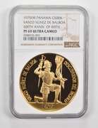 PF69 UCAM 1975 FM Panama Gold 500 Balboa 500th Anniv Of Nunez Birth Graded NGC
