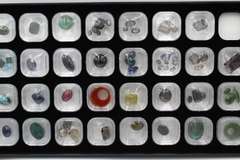 Tray of Loose Colored Gemstones