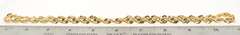 Handsome 14kt rope chain link necklace