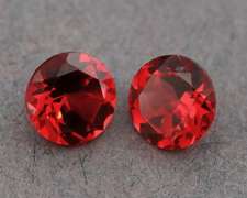 Rich open color 1.31ct pair of Mozambique Garnets