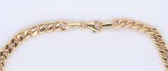 Wonderful Yellow Gold ID Cuban Link Bracelet