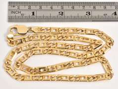 Heavy 14k Fancy Link Necklace