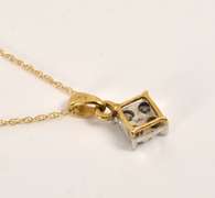 Cute Diamond Pendant on Necklace