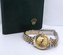 Rolex Datejust 2 Tone Champagne Dial on Jubilee Bracelet Watch