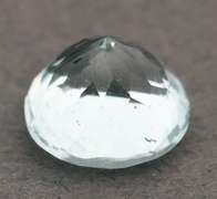 High fire 1.57ct platinum blue Aquamarine solitaire
