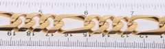 High Quality Heavy Yellow Gold Figaro Link Bracelet