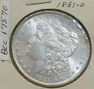 1881-O Morgan Dol  Unc very nice