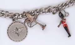 Vintage Sterling Silver Charm Bracelet