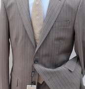 Stylish Shadow Stripe Slim Fit Suit By Galante
