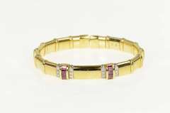 18K Yellow Gold 1.36 Ctw Roberto Demeglio Ruby Diamond Bracelet