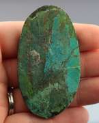 Striking well marbled 125ct Turquoise cabochon