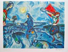 Marc Chagall, Lovers Over Paris