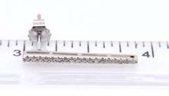 Sparkling White Gold Diamond Stick Earrings