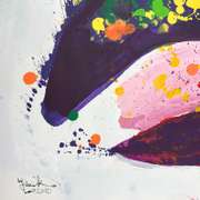 Jenik Cook, Framed Original Acrylic Painting, Hand Signed, Letter of Authenticity.