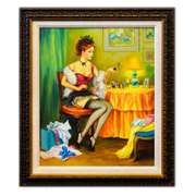 Taras Sidan, "Carla" Framed Hand Signed Original Painting with Letter of Authenticity.