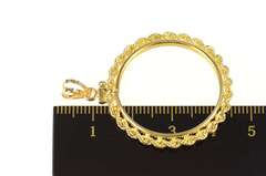 14K Yellow Gold 1/2 oz. American Eagle $25 Gold Holder Pendant