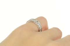 Platinum 2.10 Ctw Diamond Eternity Vine Wedding Band Ring