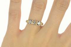 Platinum 0.59 Ctw 6.5 Diamond Engagement Setting Ring