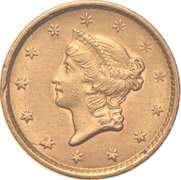1852 $1 Liberty Head Gold Dollar ERROR