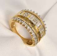 Wide Diamond Band