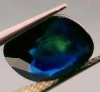 Heated only! 4.78ct blue green Sapphire