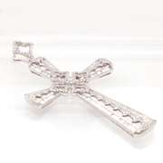 Stunning 18kt Diamond and White Gold Cross Pendant
