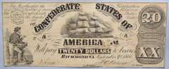 Sept 2 1861 $20 Confederate States Note
