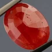 Gorgeous red orange 4.20ct Imperial Sapphire