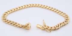 Incredible Yellow Gold Cuban Link Bracelet