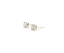 Elegant White Gold 1ctw Diamond Stud Earrings