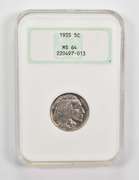 MS64 1935 Indian Head Buffalo Nickel - Graded NGC