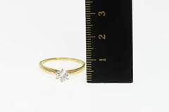 14K Yellow Gold 0.47 Ct Diamond Solitaire Classic Engagement Ring