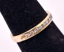 Dazzling Diamond Band Ring in 14K Yellow Gold