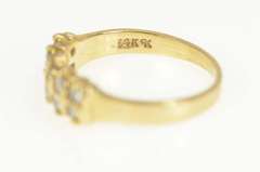 14K Yellow Gold 0.35 Ctw Diamond Striped Wedding Band Ring