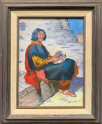 Signed Original Oil On Canvas by Jeanne Risque