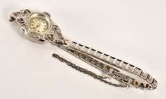 Vintage 14K WG Ladies Hamilton Watch