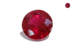 Glowing Natural Round Ruby - 0.99 ct.