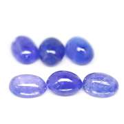 Unheated! 9.19ct set of Tanzanite cabochons