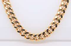 Majestic Yellow Gold Curb Link Chain Necklace