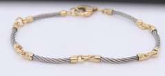 Lovely Gold and Stainless Steel Bracelet