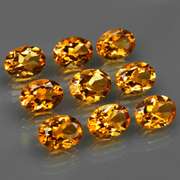 Ravishing 10.05ct 9pc golden Citrine set