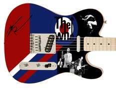 The Who Autographed Signed Custom Photo Graphics Fender Guitar Exact Video Proof