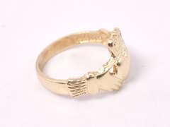 Beautiful Claddagh Ring in Yellow Gold