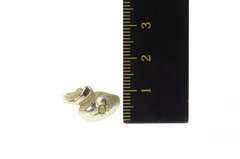 14K White Gold 1930's Rough Diamond Snake Serpent Statement Ring