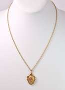 Captivating Pink Tourmaline Pendant in 14K Yellow Gold