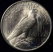 1922 Peace Dollar, AU.